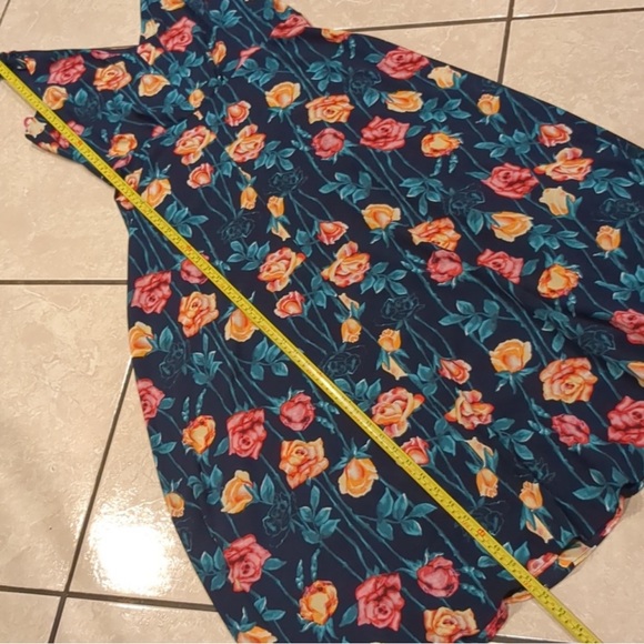 Betsey Johnson Navy Blue Floral Print Maxi Dress - Picture 2 of 5